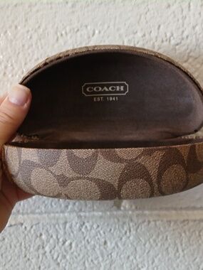 Oversized Coach Signature C Hard Shell Eyeglasses Sunglasses Case.